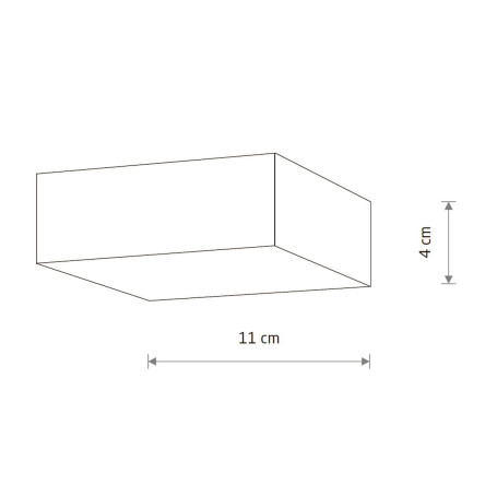 Потолочный cветильник Nowodvorski Lid Square Led Black 10424