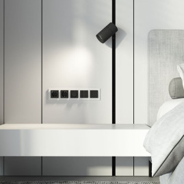 Рамка Werkel Senso на 5 постов белый стекло soft-touch W0053101 4690389214271