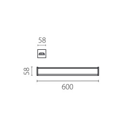 Светильник линейный 24W Trito Lightstar 456247