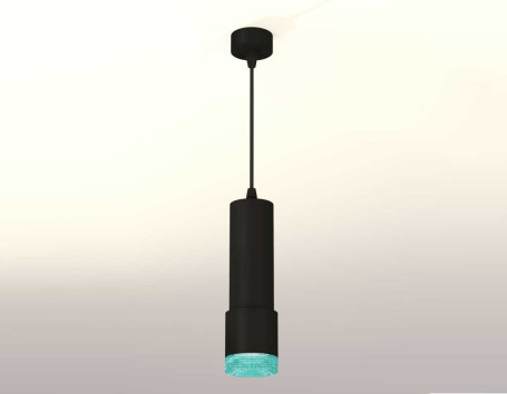 Комплект подвесного светильника Ambrella light Techno Spot XP7402004 SBK/BL черный песок/голубой (A2302, C6343, A2030, C7402, N7194)