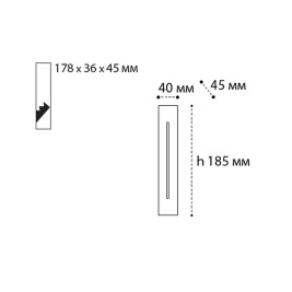 Встраиваемый светодиодный светильник Italline IT06-6040 black 3000K