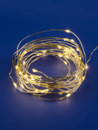 Светодиодная гирлянда Uniel Роса теплый белый ULD-S0500-050/SCB/2AA Warm White IP20 Dew UL-00005265