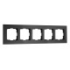Рамка Werkel AluMax на 5 постов черный алюминий W0053508 4690389214325