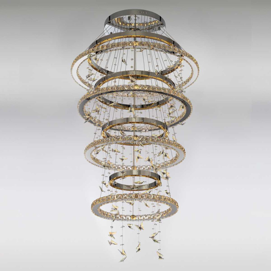 Люстра хрустальная с пультом Citilux ETERA CL322090