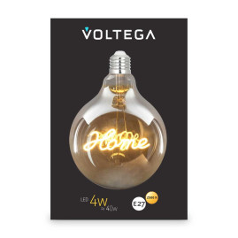 Лампа светодиодная филаментная Voltega 271 E27 4W 2500K желтая 8551