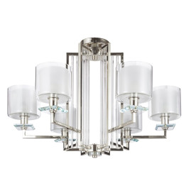 Подвесная люстра Crystal Lux Nicolas SP-PL6 Nickel/White
