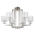 Подвесная люстра Crystal Lux Nicolas SP-PL6 Nickel/White