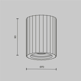 Потолочный светильник Maytoni Technical C121CL-GU10-W