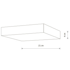 Потолочный cветильник Nowodvorski Lid Square Led Black 10426