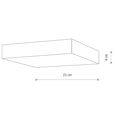 Потолочный cветильник Nowodvorski Lid Square Led Black 10426