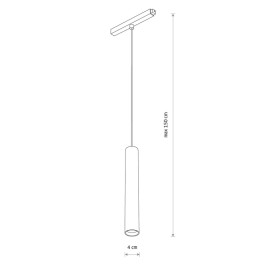 Трековый магнитный светильник Nowodvorski Lvm Roller White 11641