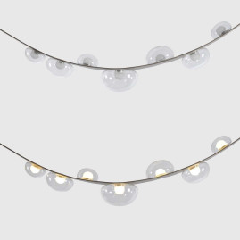 Подвесной светильник Crystal Lux BOSQUE SP7 L3000 GREY/TRANSPARENT