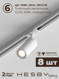 Накладная однофазная трековая система Hesby Lighting Skylite №3 со светильниками HSBL_kompl_S003_NI3W4K