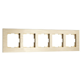 Рамка Werkel AluMax на 5 постов шампань W0053511 4690389214363