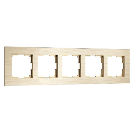 Рамка Werkel AluMax на 5 постов шампань W0053511 4690389214363