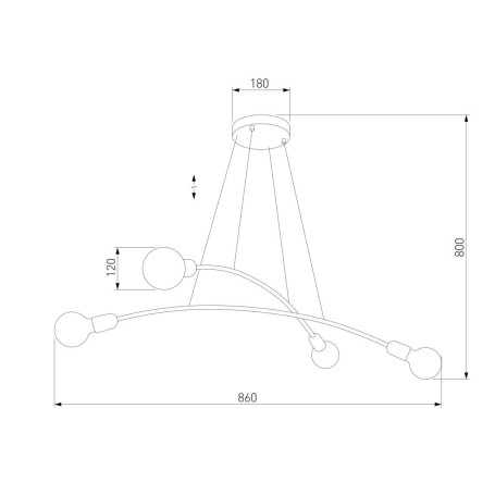 Подвесная люстра TK Lighting 2727 Helix Gold