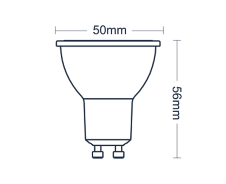 Лампа светодиодная диммируемая Italline GU10 7W 2700K матовая HL GU10/7W/2700K DIM