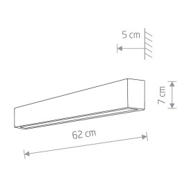 Настенный светильник Nowodvorski Straight Wall Led S 7568