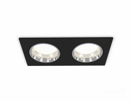 Комплект встраиваемого светильника Ambrella light Techno Spot XC6526003 SBK/PSL черный песок/серебро полированное (C6526, N6112)