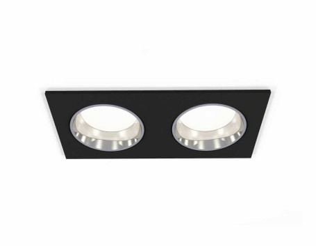 Комплект встраиваемого светильника Ambrella light Techno Spot XC6526003 SBK/PSL черный песок/серебро полированное (C6526, N6112)