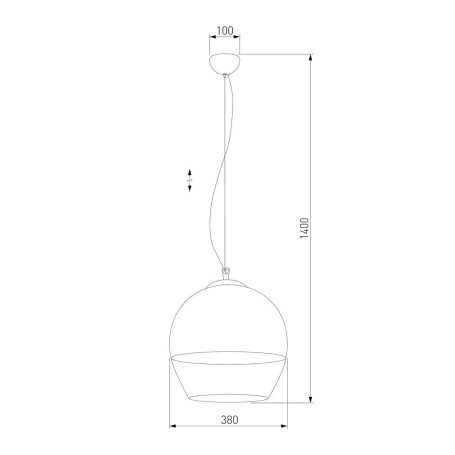 Подвесной светильник TK Lighting 3344 Boulette Graphite