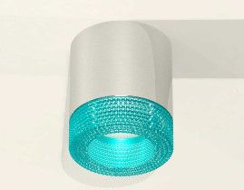 Комплект накладного светильника Ambrella light Techno Spot XS7405005 PSL/BL серебро полированное/голубой (C7405, N7194)