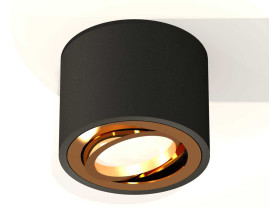 Комплект накладного светильника Ambrella light Techno Spot XS7511004 SBK/PYG черный песок/золото желтое полированное (C7511, N7004)