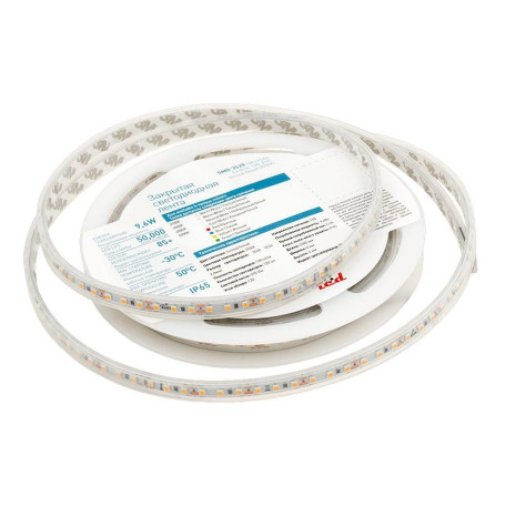 Светодиодная влагозащищенная лента DesignLed 9,6W/m 120LED/m 3528SMD теплый белый 5M 003352