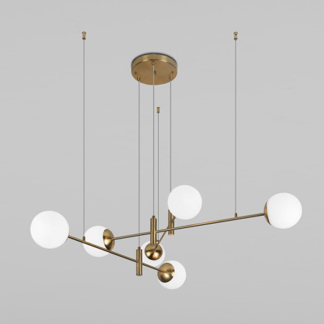 Подвесная люстра Eurosvet Planet 70146/6 латунь Smart