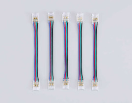 Соединитель гибкий двухсторонний AMBRELLA LIGHT ILLUMINATION COB RGB 12/24V для лент 10mm (4 конт.) (5шт. в комплекте) GS7921