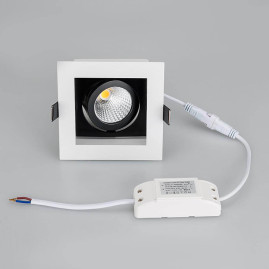 Встраиваемый светодиодный светильник Arlight CL-Kardan-S102x102-9W White 024124