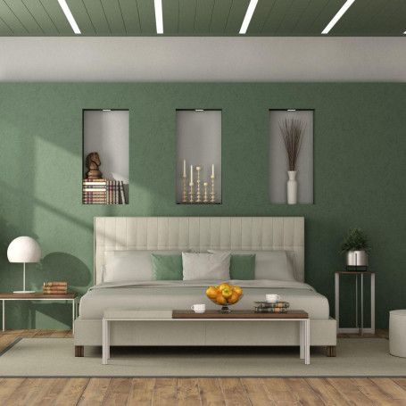 Профиль встраиваемый с рассеивателем серебро 2м. Apeyron 08-02