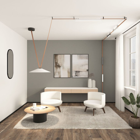 Трековый светильник Denkirs Belty Flow DK5668-WH+BK