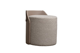 Пуф Bruno букле/искусственная кожа бежевый