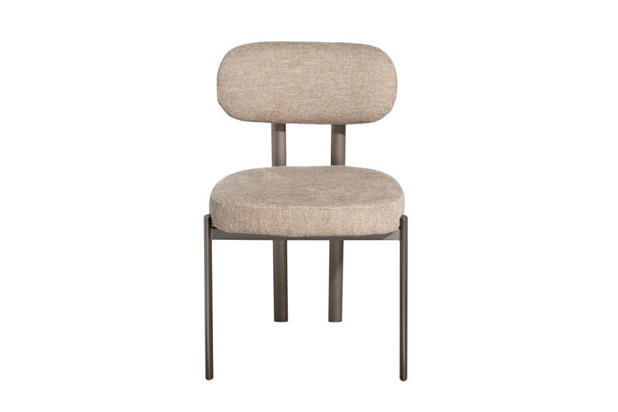 Стул обеденный шенилл бежевый