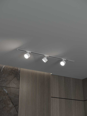 Встраиваемая однофазная трековая система Hesby Lighting Skylite №13 со светильниками HSBL_kompl_S013_VI1W3K