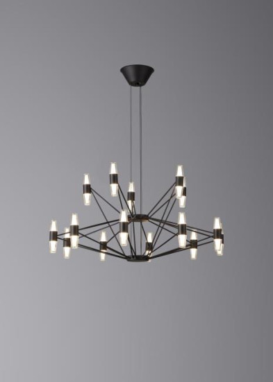 Люстра подвесная Alfa Light F3024-60 BLACK