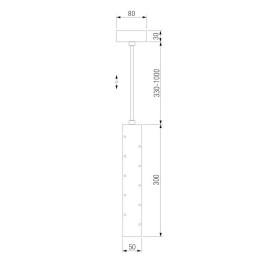 Подвесной светодиодный светильник Elektrostandard Bong 50214/1 Led золото a055667