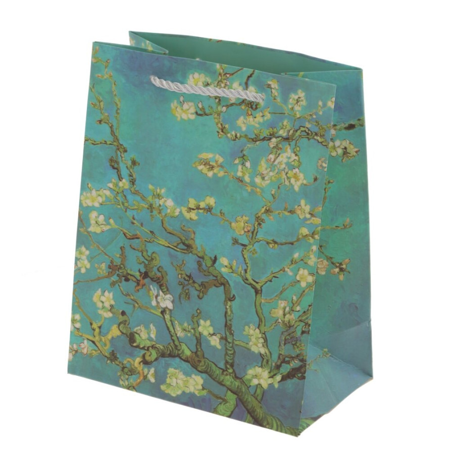 Пакет подарочный S (бумага 210г/м2, блок 12шт), L18 W10 H23 см, 4в.