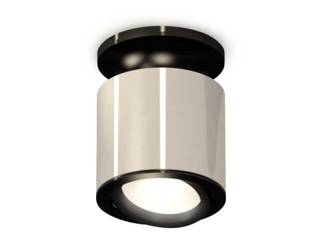 Комплект накладного светильника Ambrella light Techno Spot XS7405020 PSL/PBK серебро полированное/черный полированный (N7926, C7405, N7002)