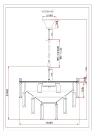 Подвесная люстра Moderli Crystal V10738-9P