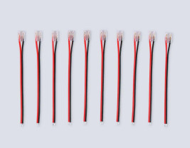 Соединитель гибкий односторонний AMBRELLA LIGHT ILLUMINATION COB 12/24V для лент 8/10mm (2 конт.) (10шт. в комплекте) GS7375