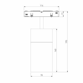 Трековый светодиодный светильник Elektrostandard Slim Magnetic Comfi 85187/01 a066515