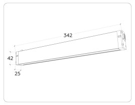 Трековый светодиодный светильник Ambrella Light Track System Magnetic 220V GL1272