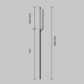 Шинопровод подвесной 1м вертикальный Maytoni Technical ARITY Busbar trunkings Arity TRX233-VL-1B