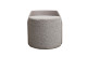 Пуф Bruno букле/искусственная кожа серый