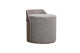 Пуф Bruno букле/искусственная кожа серый
