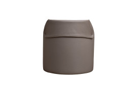 Пуф Bruno букле/искусственная кожа серый