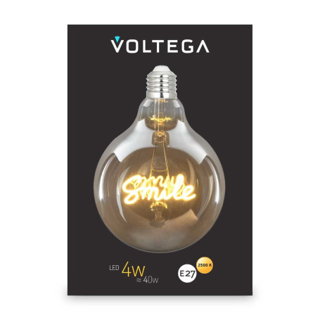 Лампа светодиодная филаментная Voltega 271 E27 4W 2500K желтая 8553