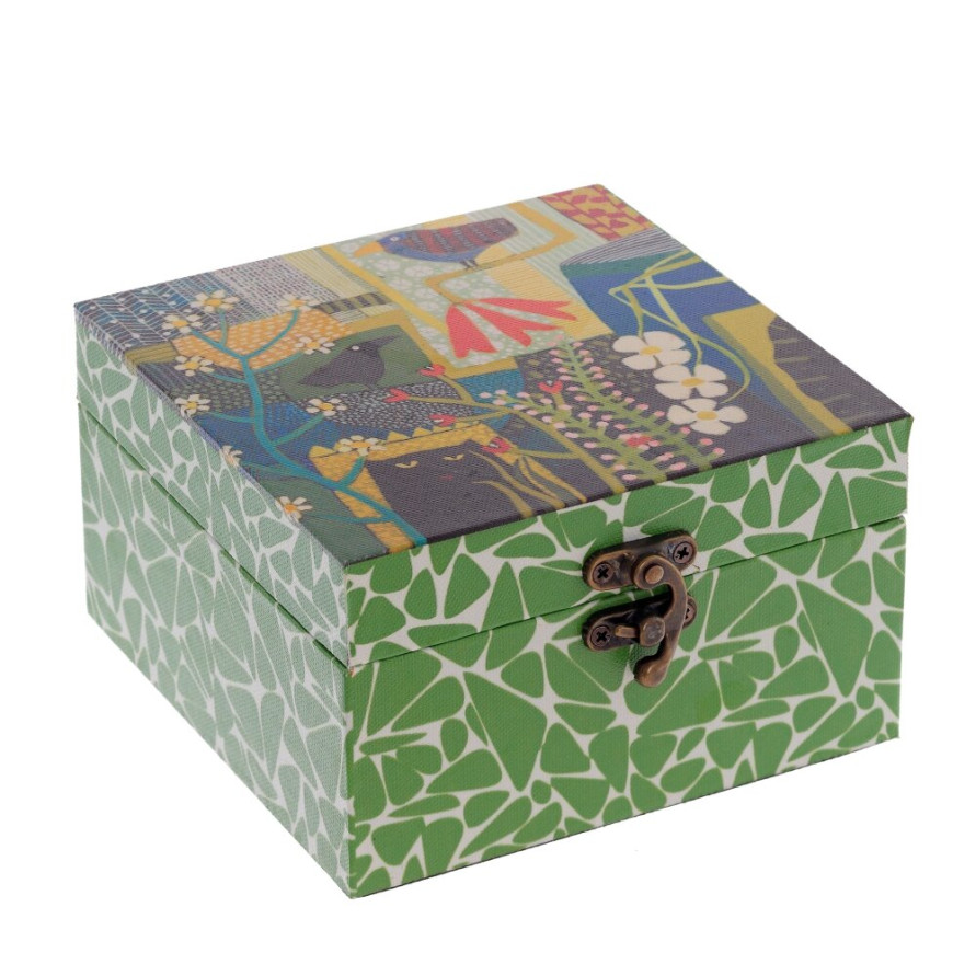 Шкатулка, L14 W14 H8 см (800099)